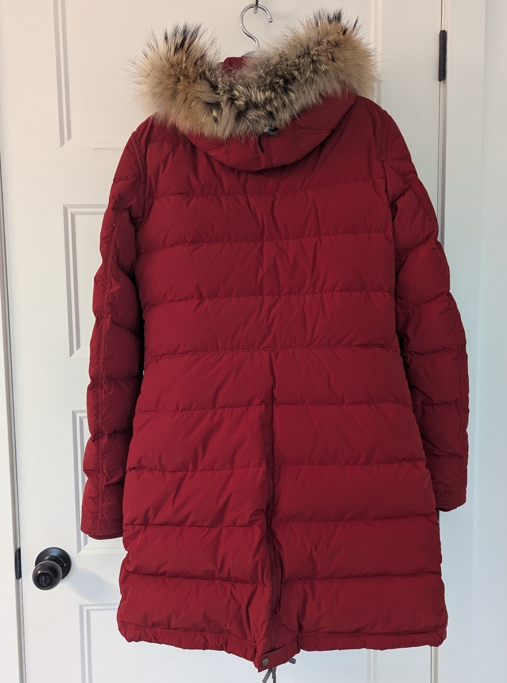 Parajumpers Light Long Bear Jacket M Red | Fur Hood Down Puffer Coat PJS - Picture 11 of 11